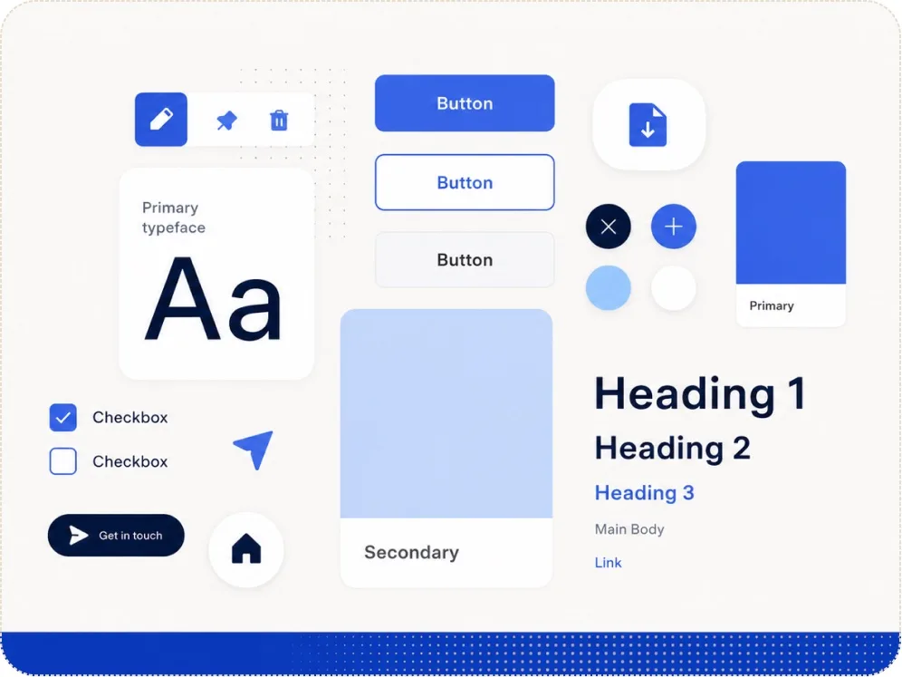 The design system overview — foundations, tokens, components