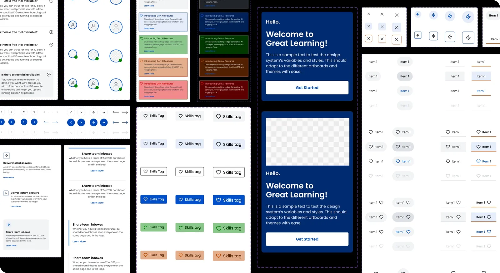 The component library