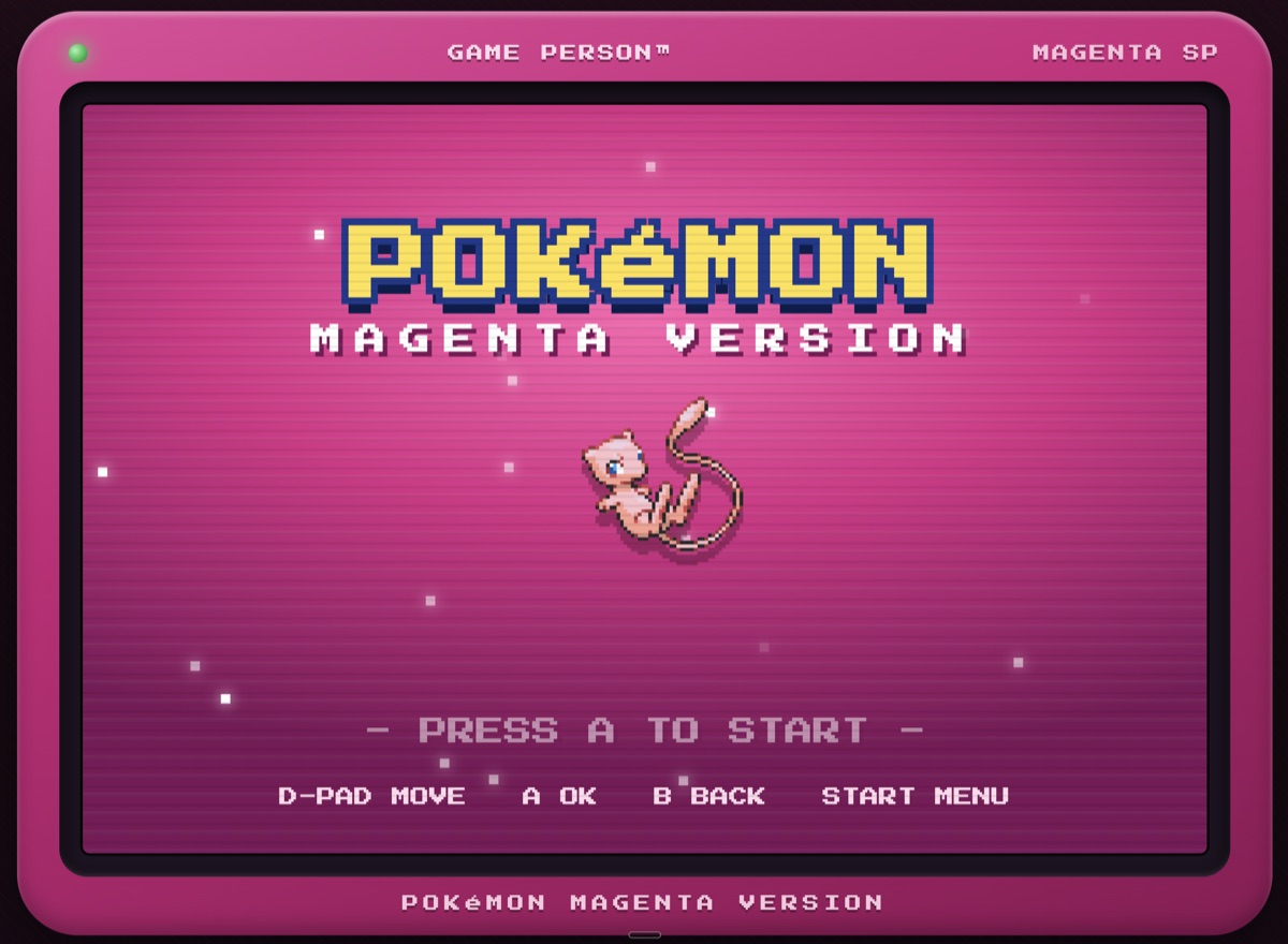 Pokemon Magenta screenshot